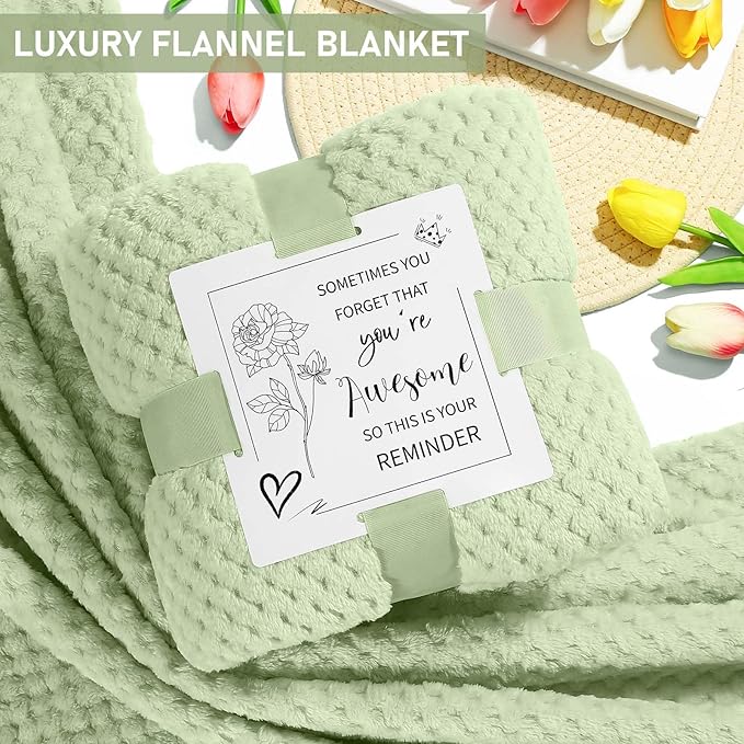 Happy Birthday Gifts for Women Mom Her Friend Sister Wife Grandma, Self Care Gifts Get Well Gifts Unique Relaxing Spa Gift Basket Set, Christmas Gifts for Women Mom Grandma (Sage Green)