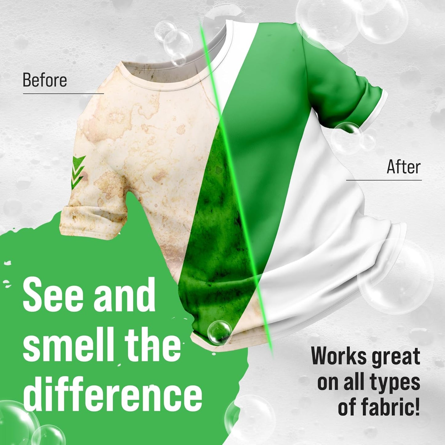 Rockin' Green Laundry Detergent, Plant based, All Natural Laundry Detergent Powder, Vegan and Biodegradable Odor Fighter, Safe for Sensitive Skin (Active Wear 90 Loads - Freshwood Mac)