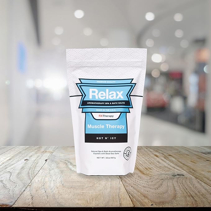 Relax Spa & Bath, Epsom & Dead Sea Salts, Aromatherapy Bath Salts for Hot Tub, Bath, or Spa, Infused with Magnesium, Muscle Therapy