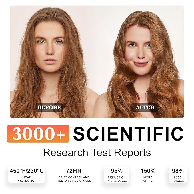 24K Gold Hair Oil, Repair Shine Serum with Coconut, Argan & Olive Oils - Heat Protectant and Frizz Control - Vegan, Lightweight Leave-In Treatment for Dry Damaged Hair (2.02 Fl Oz (Pack of 2))