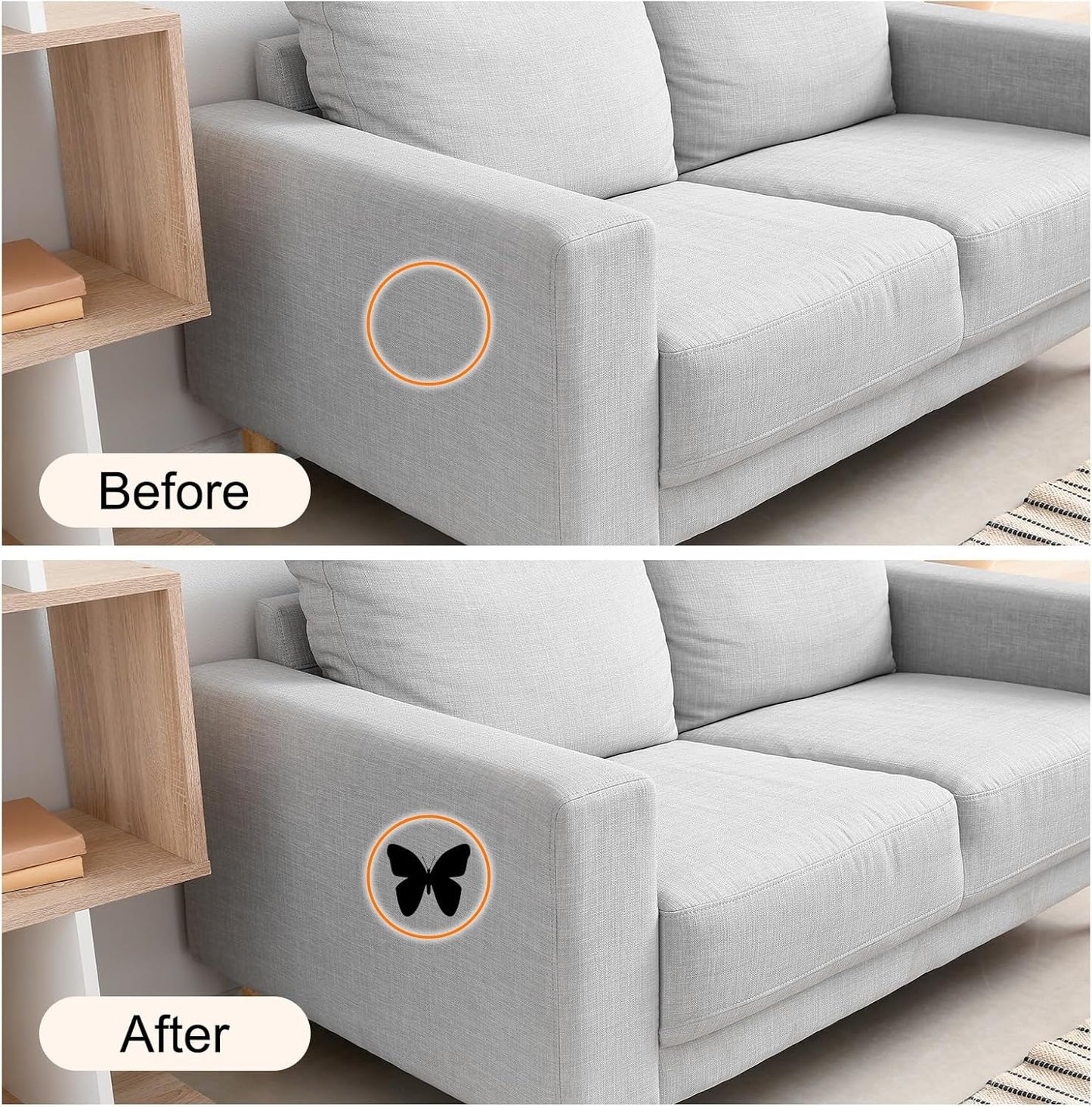 Repair Patches Repair Tape Self-Adhesive DIY Repair Patch Linen Gear Patch for Sofa, Furniture, Chair, Clothing,Tents,35x79 Inch,Deep Grey