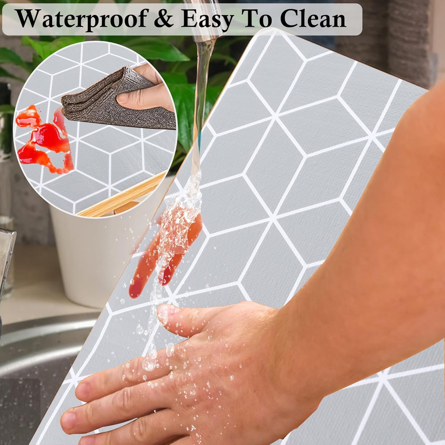 Shelf Cabinet Liner 10 Inch Wide X 20 Ft Waterproof Kitchen Cabinet Drawer Paper Mat Non Slip Pantry Cupboard Closet Liners Non Adhesive Liner for Bathroom Dresser Refrigerator Under Sink