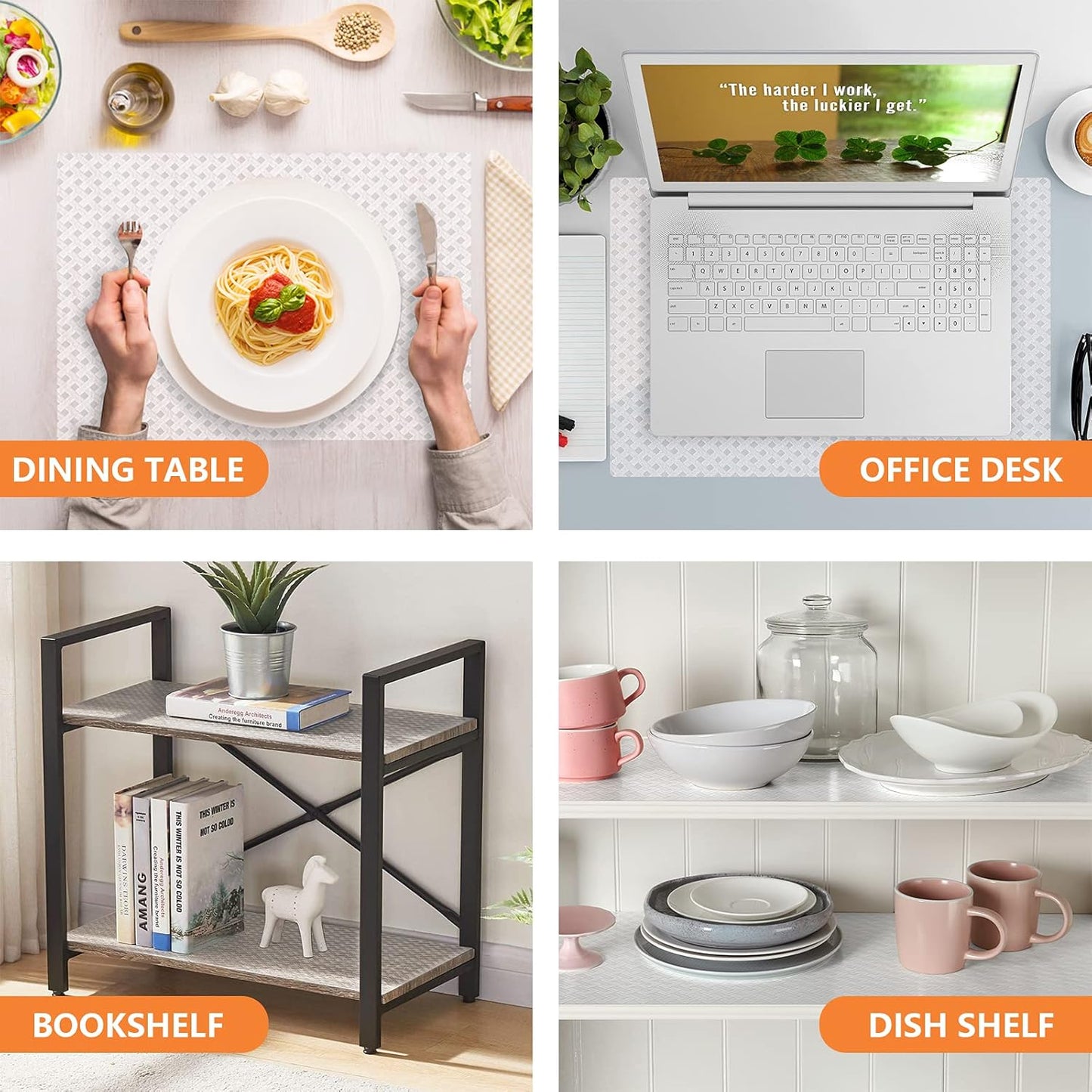 Shelf Liners for Kitchen Cabinets Refrigerator Liners Waterproof Kitchen Cupboard Liner Durable Plastic Drawer Mats EVA Material Non Adhesive Fridge Mats for Shelves - Clear 17.5 x 236.2 Inches