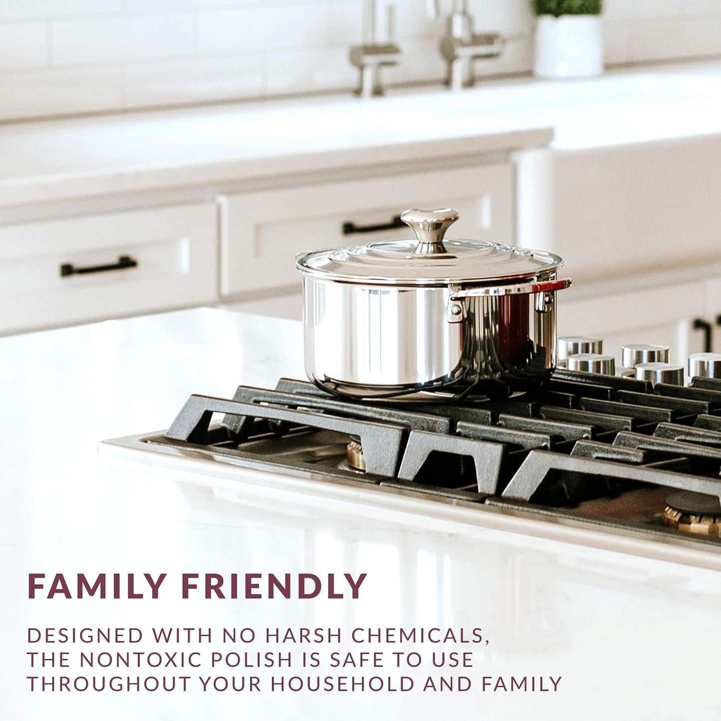 HOPE'S Countertop Restoration Polish, Streak-Free Kitchen Counter Cleaner, No Buildup on Countertops, Quartz, Marble, Corian, Composite, and Granite Polish, 8 Fl Oz, Pack of 3