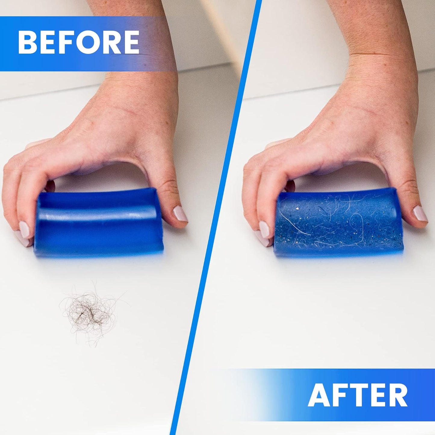 Multi-Purpose, Reusable and Eco-Friendly Hand-Held Cleaner for Hard-to-Reach Areas in Your Home and Car - Removes Debris, Pet Hair, Crumbs and More - 3 Pack