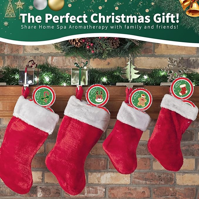 10 Pcs Shower Steamers Aromatherapy, Christmas Gifts Shower Bombs with Essential Oils, Self Care Christmas Stocking Stuffers for Women Men