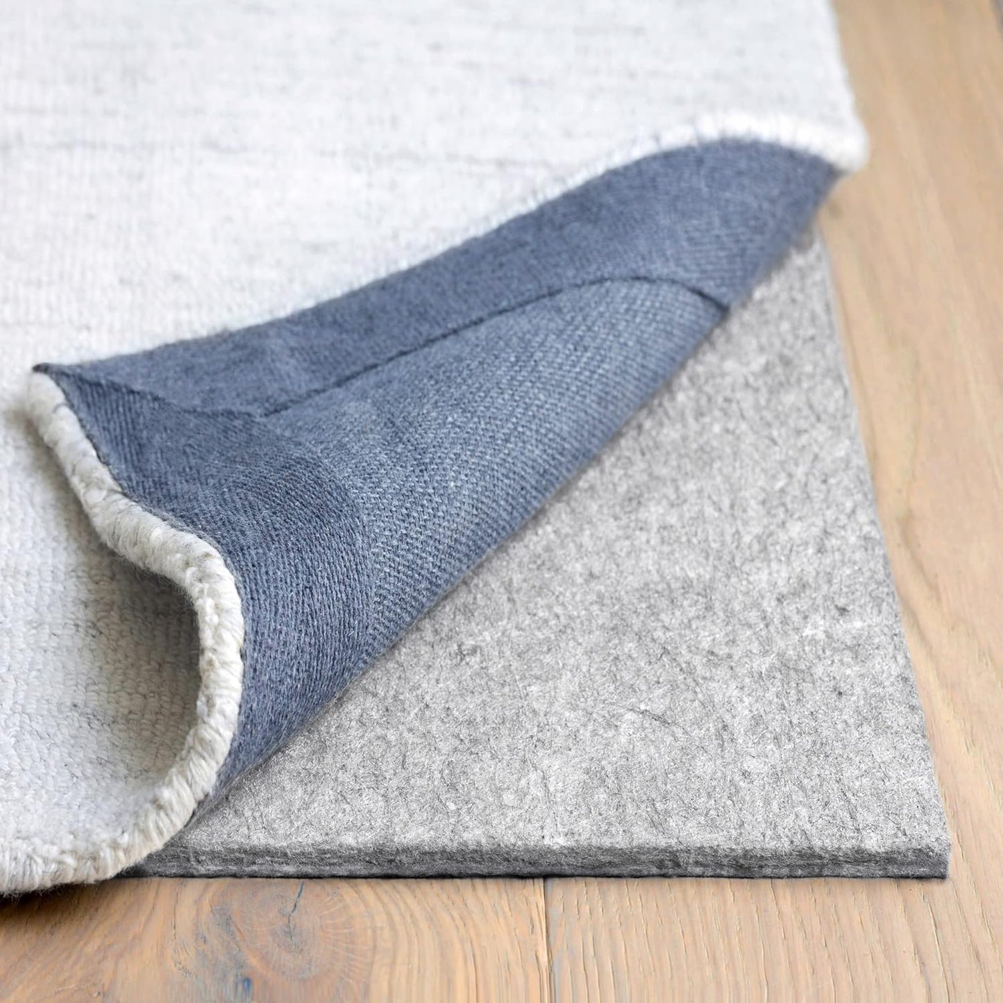 RUGPADUSA - Dual Surface - 8'x12' - 3/8" Thick - Felt + Rubber - Enhanced Non-Slip Rug Pad - Adds Comfort and Protection - for Hard Surface Floors