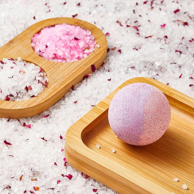 Organic Bath Bombs Women,Nature Bath Bombs for Women Relaxing,Womens Bath Bomb Gift Set