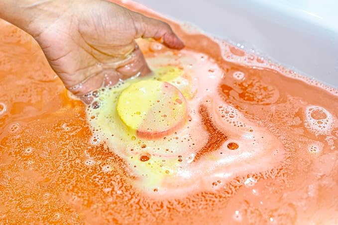 Bath Bombs for Men - Unique Sphere & Disc Shape - 8 Bath Bombs Mix of 5oz & 2.5oz - Gifts for Men - Bubble Bath Set