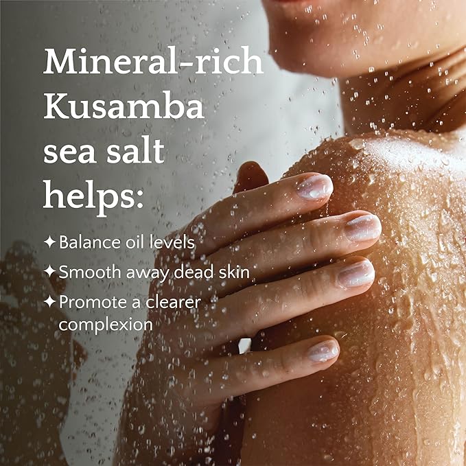 Seafoam Jasmine Shower Steamer Spray 6oz, Aromatherapy Mist with Kusamba Bali Seawater for Calming Scent and Spa-Like Shower Experience, Salt, Kusamba by QUR