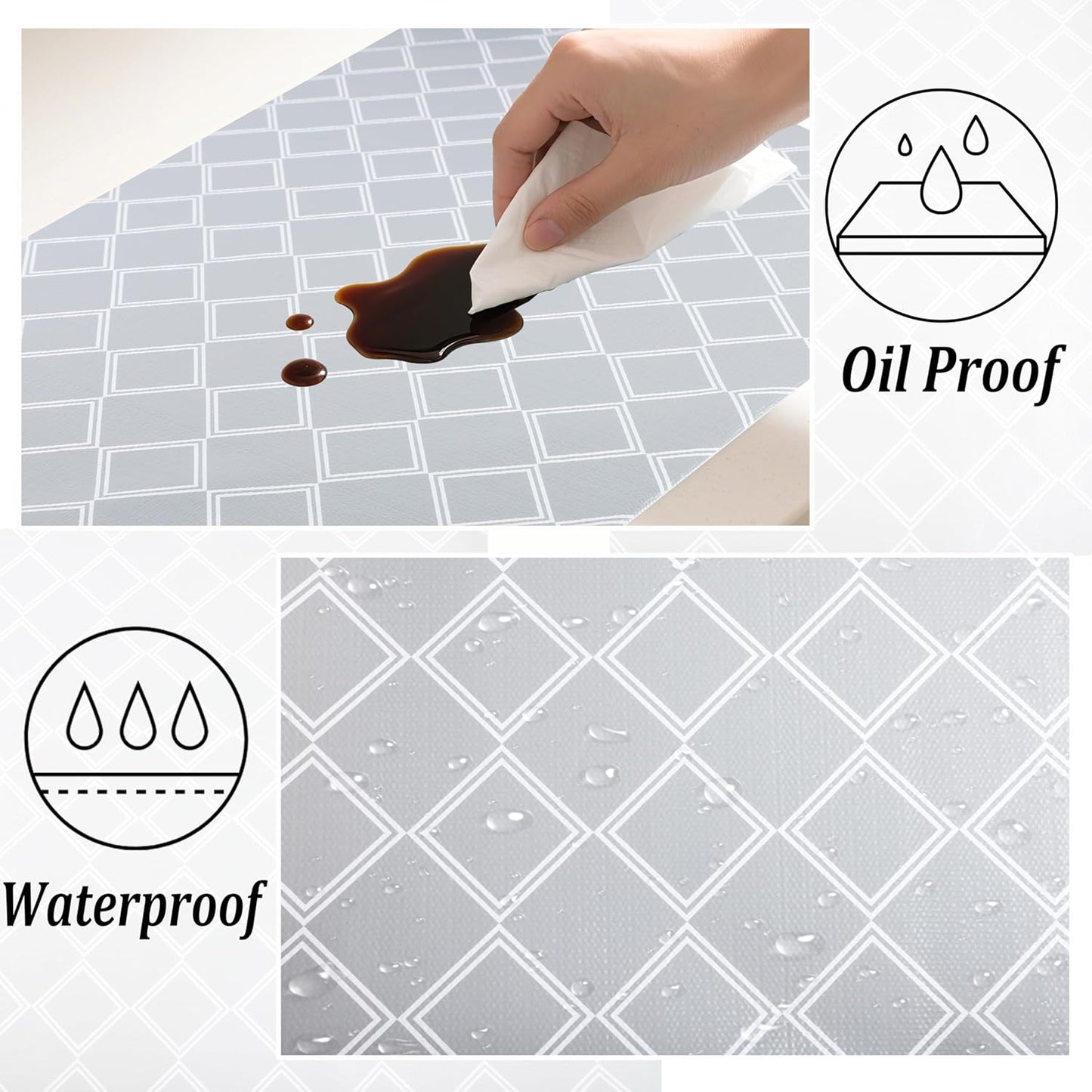 Shelf Liners for Kitchen Cabinets Non-Adhesive 12 Inch X 20 Ft Cabinet Liners for Shelves Non Slip Drawer Liners for Dresser Waterproof Closet Shelf Paper for Kitchen Bathroom Fridge Cupboard Pantry