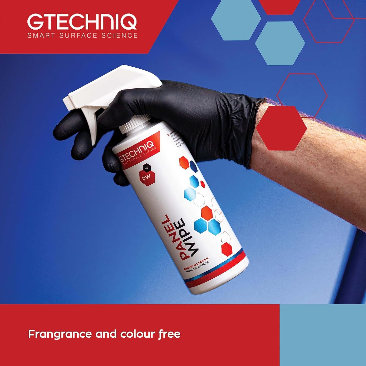 Gtechniq Panel Wipe for Car Cleaning, Pre-Sealant Car Cleaner for Polish Residue, Fragrance-Free, Transparent, 500ml