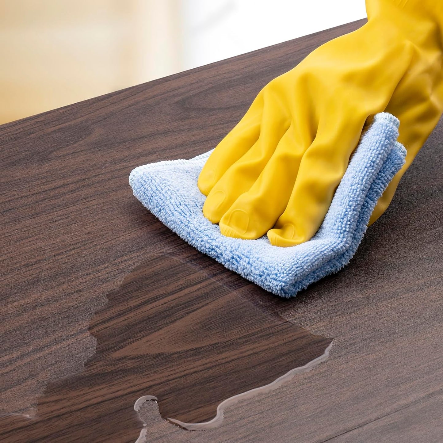 2 in 1 Microfiber Cleaning Cloth Kitchen Towels, Non Scratch Wire Dishcloth Cleaning Rags for Washing Dishes, Multipurpose Microfiber Towels for Cars, Kitchen, Wall and Window Cleaner