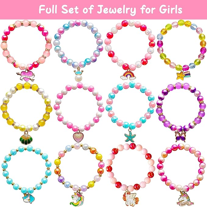 Unicorn Bath Bombs for Girls Kids with Toys Surprise Jewelry Inside Gift for Girls 3 4 5 6 7 8 Years Old Birthday Gifts Ideas Easter Gifts for Girls Easter Basket Stuffers Egg Fillers Christmas Gifts