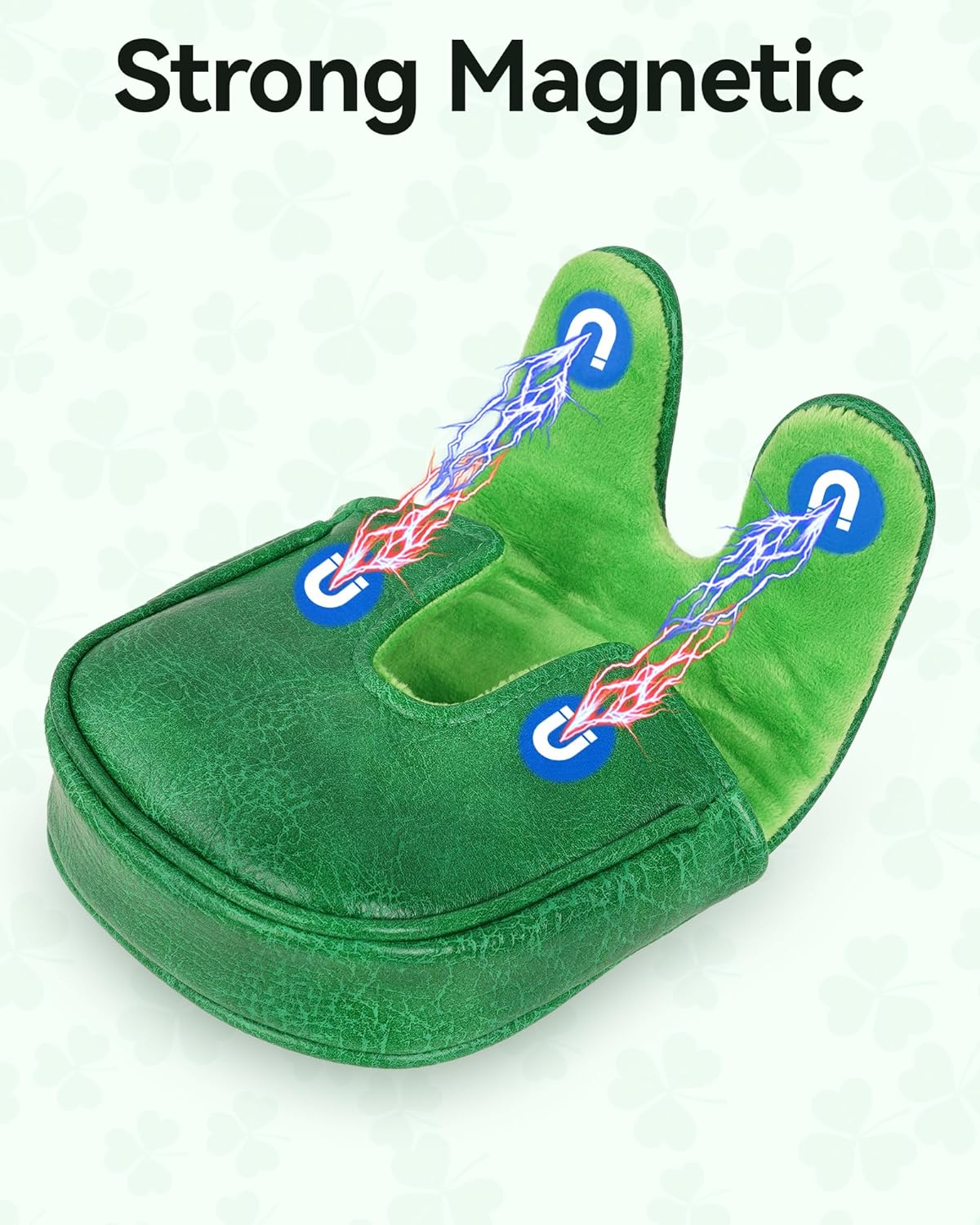 Golf Headcovers Golf Club Head Covers Four Leaf Clover Good Luck Charm - Clover Style Premium Leather Driver Fairway(FW) Wood Hybrid(UT) with Number Tags