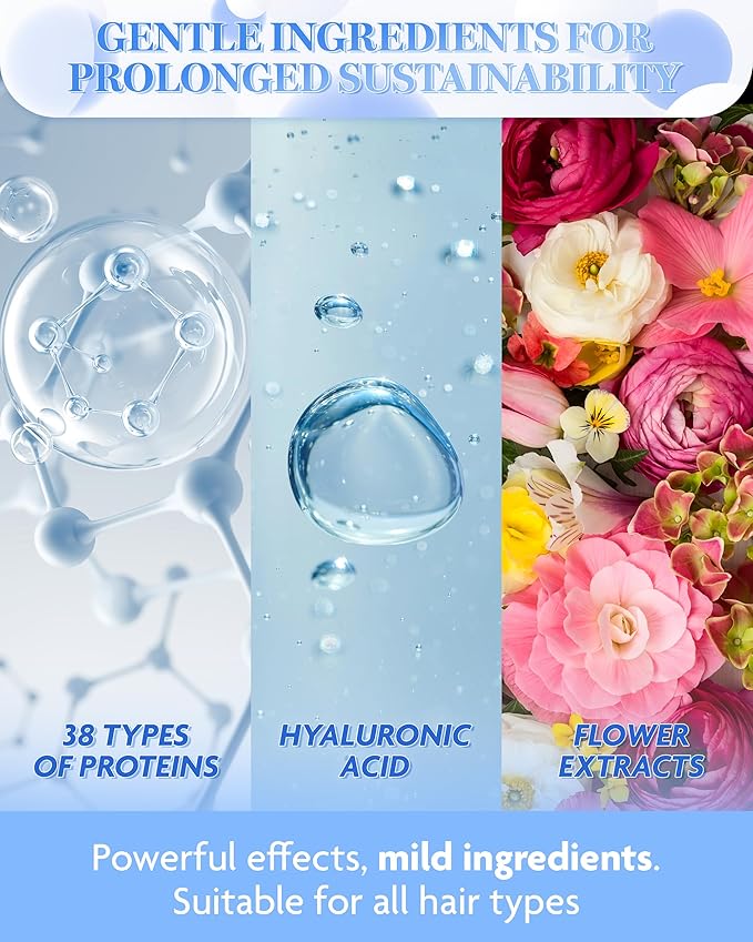 HAIR PLUS Protein Bond Water Essence for Hair 200ml | Hair Serum for Frizzy and Damaged Hair Scalp Serum Frizz Control Hair Care Products | Hair Regrowth Essence Intensive Spray Korean Hair Essence