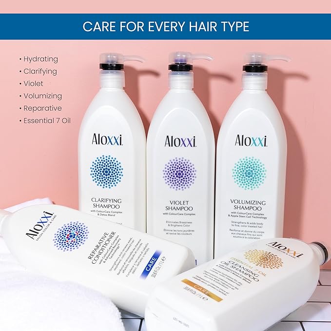 ALOXXI Clarifying Shampoo for Color-Treated Hair Gentle Hair Cleanser Removes Product Build-Up and Residue, 10.1 Fl Oz