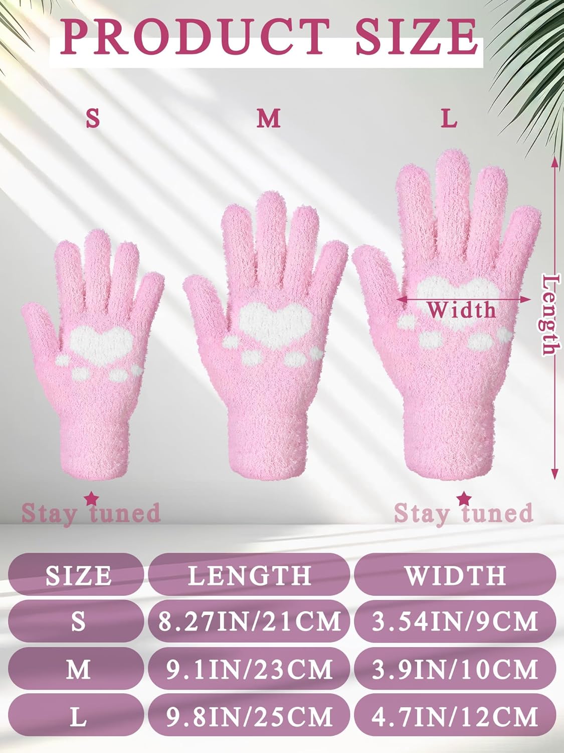 Patelai 3 Pairs Microfiber Plant Dusting Gloves Leaf Cleaning Gloves for Indoor Plants, Blinds, Furniture, House(Medium,Mint Green, Light Pink, Grass Green)