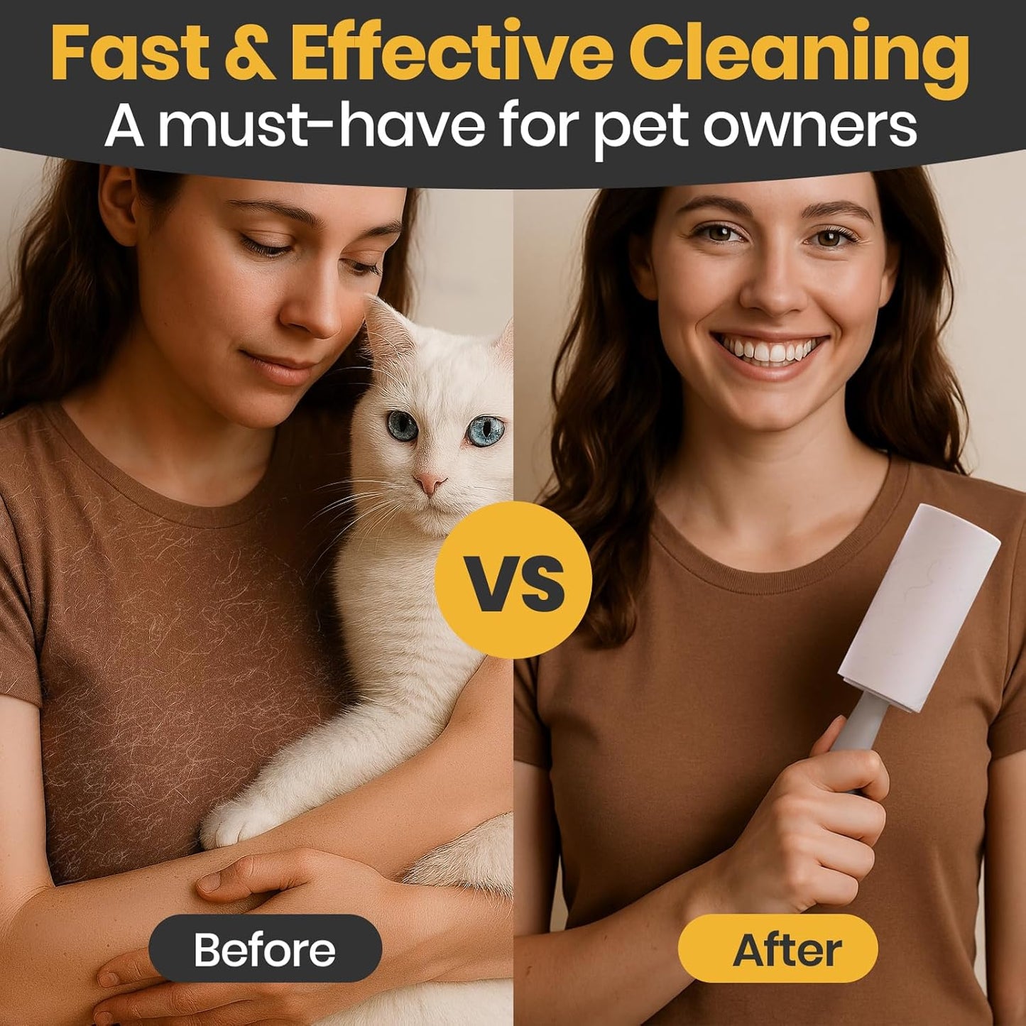 DELOMO Lint Roller 1,000 Sheets (5 Rollers + 5 Refills) - Lint Rollers for Pet Hair Extra Sticky, Mega Value Pet Hair Removal Tool for Clothes/Couch/Furniture/Car - Keep Your Home Tidy