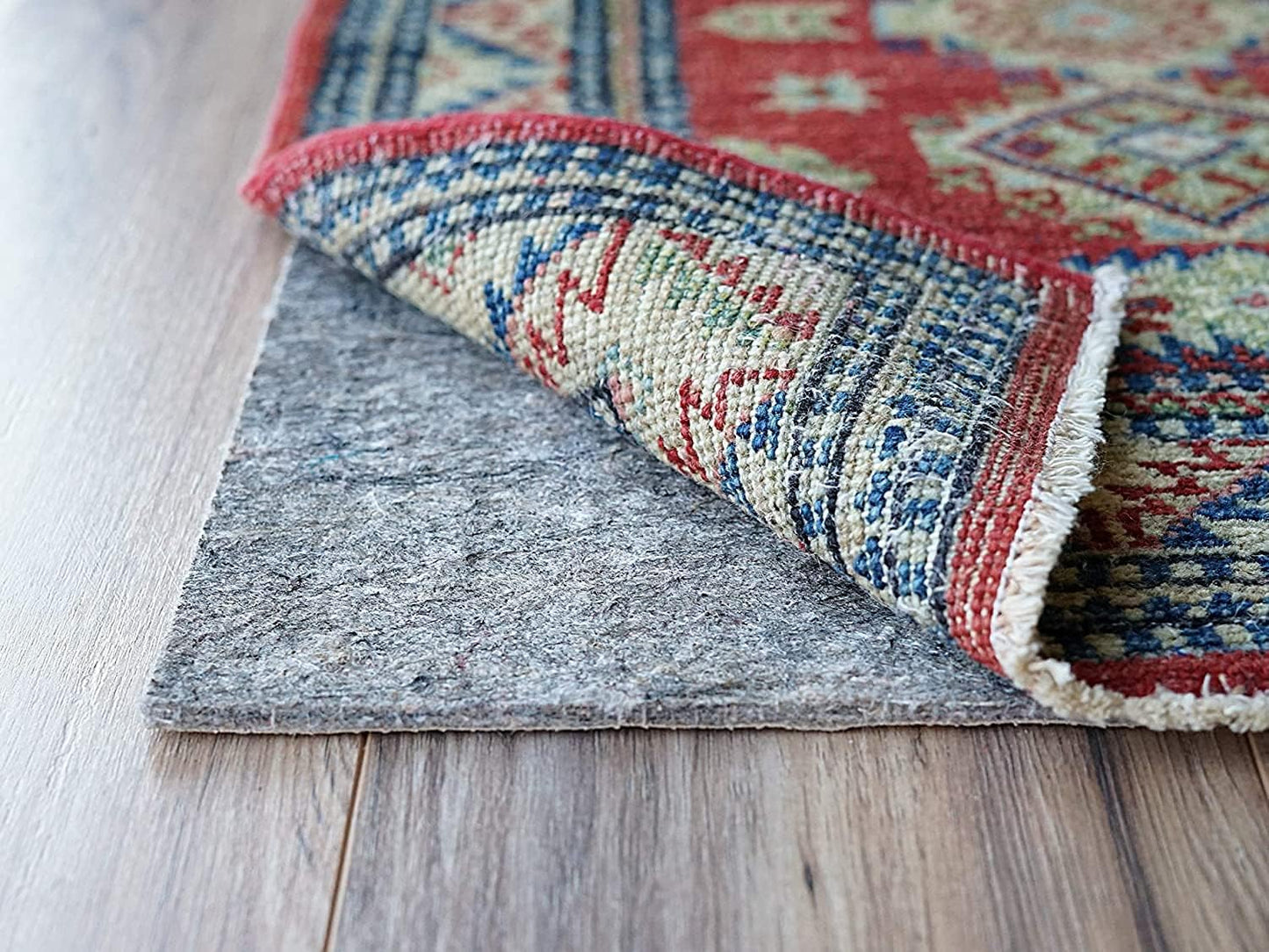 RUGPADUSA - Dual Surface - 1'10" x 2'10" - 1/4" Thick - Felt + Rubber - Non-Slip Backing Rug Pad - Safe for All Floors