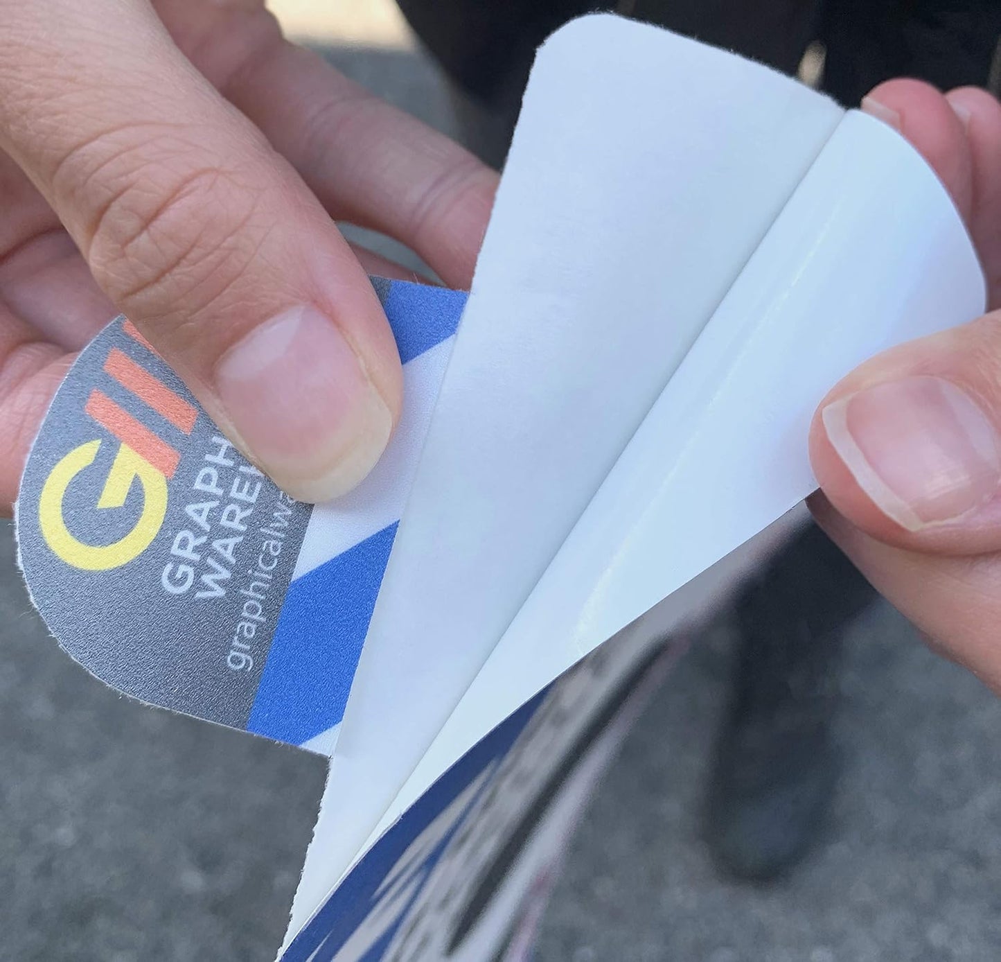 "Phones Down Heads Up" Safety Sign - Laminated Adhesive Floor Signs by Graphical Warehouse (17)