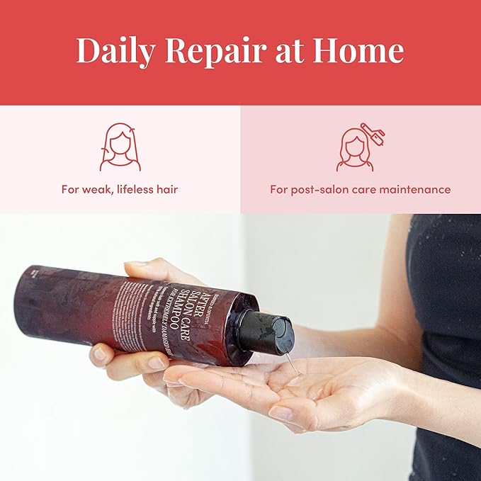CURLYSHYLL After Salon Care Shampoo for Damaged Hair | Professional Repair Solution | Moisturizing & Strengthening | Salon Quality | 360ml