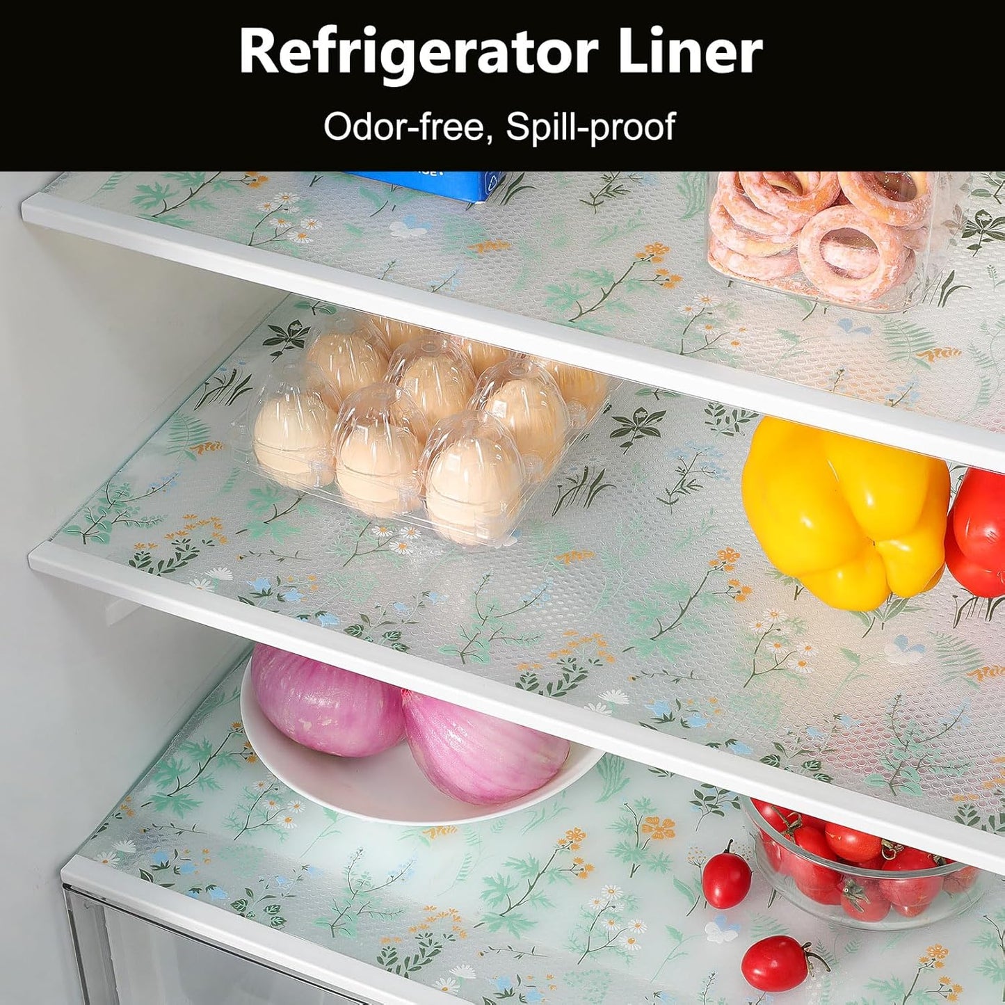 INNOLITES Shelf Liners for Kitchen Cabinets – Drawer Liner Waterproof & Oil-Proof, Non-Adhesive EVA Mat – Durable & Washable – for Shelves, Cupboard, Dresser 11.8" x 118"