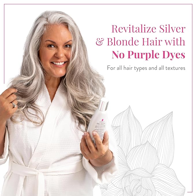 Maison 276 Pre-Shampoo, Shampoo and Conditioner for Silver, Gray & Blonde Hair, 3-Step System Tone-Correcting Shampoo, NOT a Purple Shampoo, Neutralizes Brassiness, Sulfate-Free, 3x 8oz Bottles