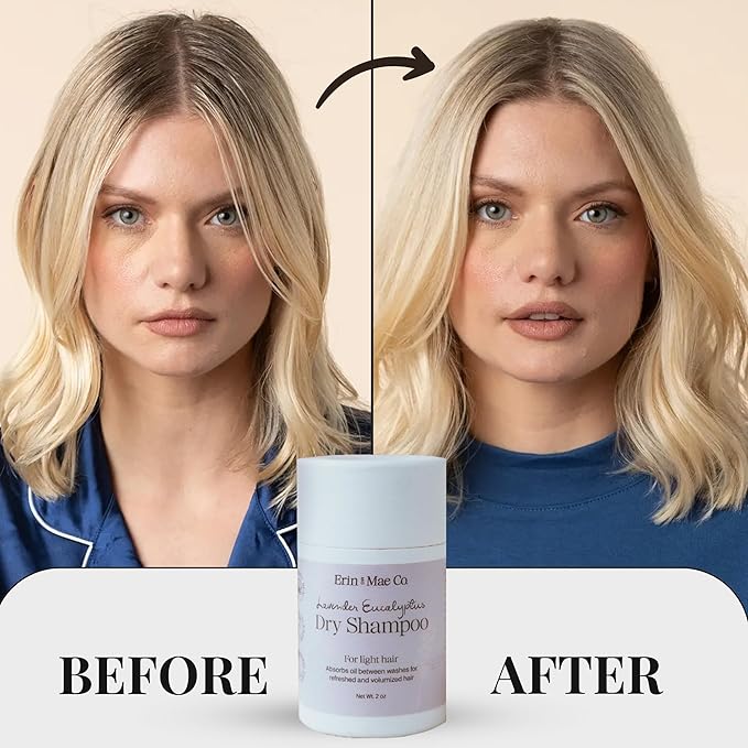 Dry Shampoo Powder | Non-Aerosol organic dry shampoo | Shampoo for women and Men | Powder dry shampoo less grease free from artificial fragrance | Eco-friendly paper shaker tube 2oz