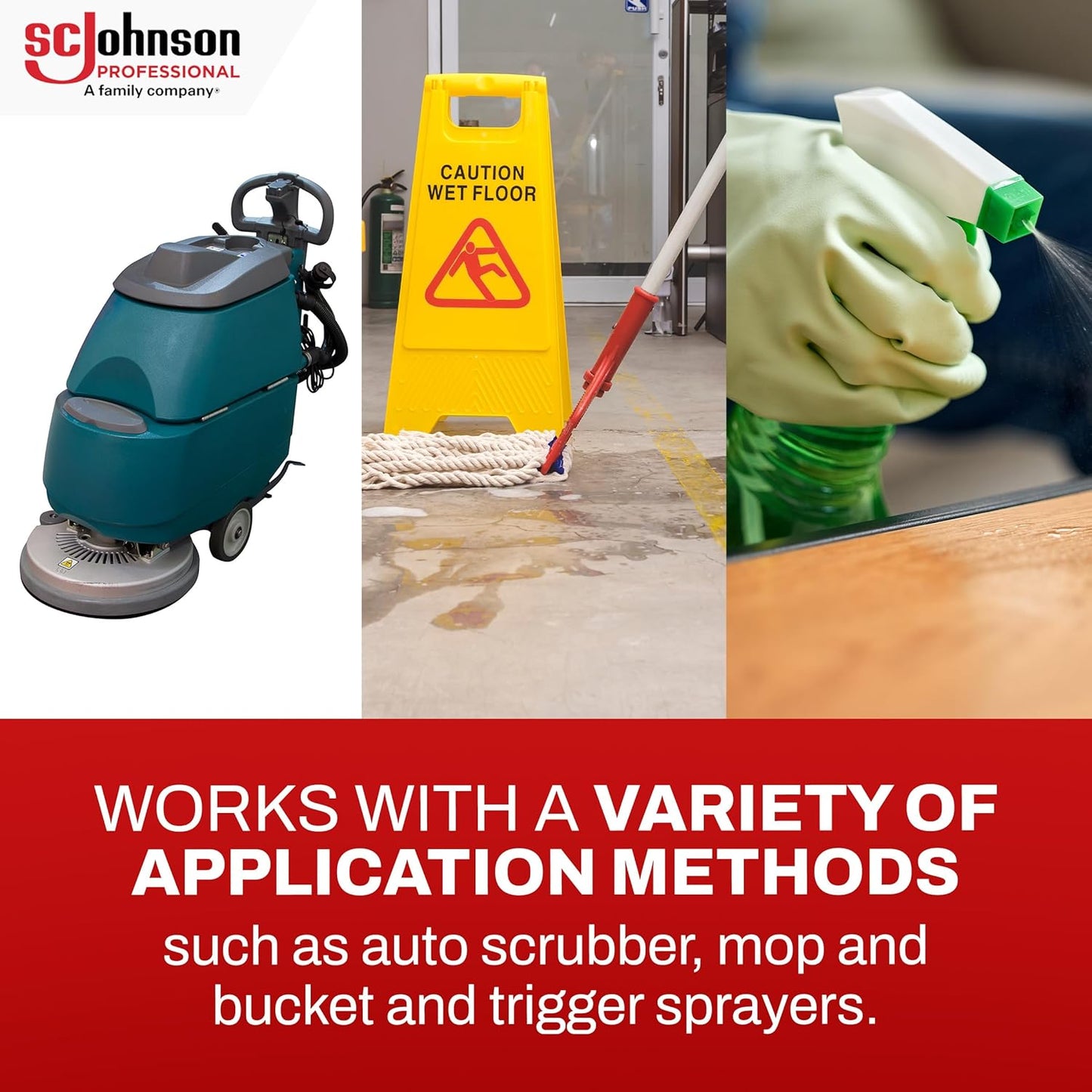 SC Johnson Professional Heavy Duty Neutral Floor & Surface Cleaner 1 Gallon, case of 4