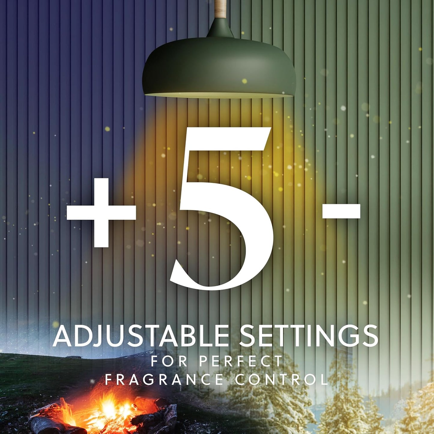 Air Wick Plug In Vibrant Scented Oils Refills, Campfire & Starlit Sky, 5 ct (Pack of 5)