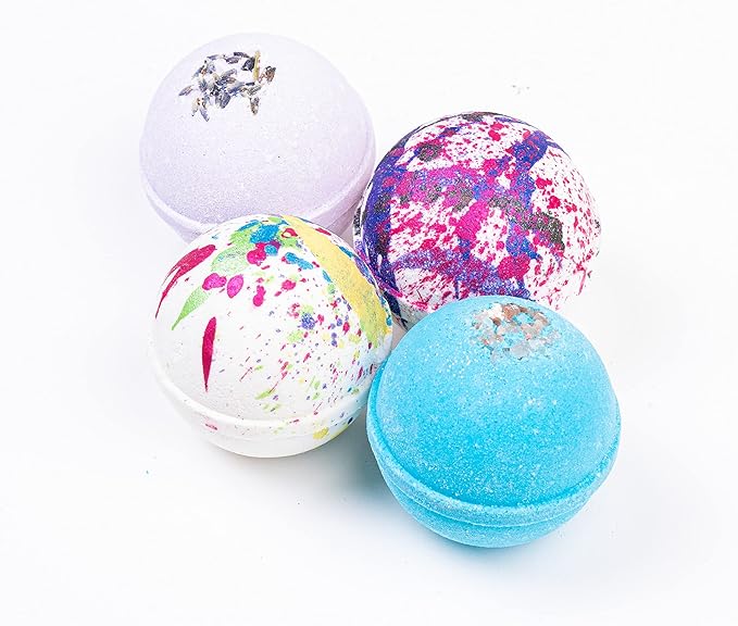Large Handmade Bath Bombs, 6 Pack, All Natural, Made in USA, 5-6oz Each