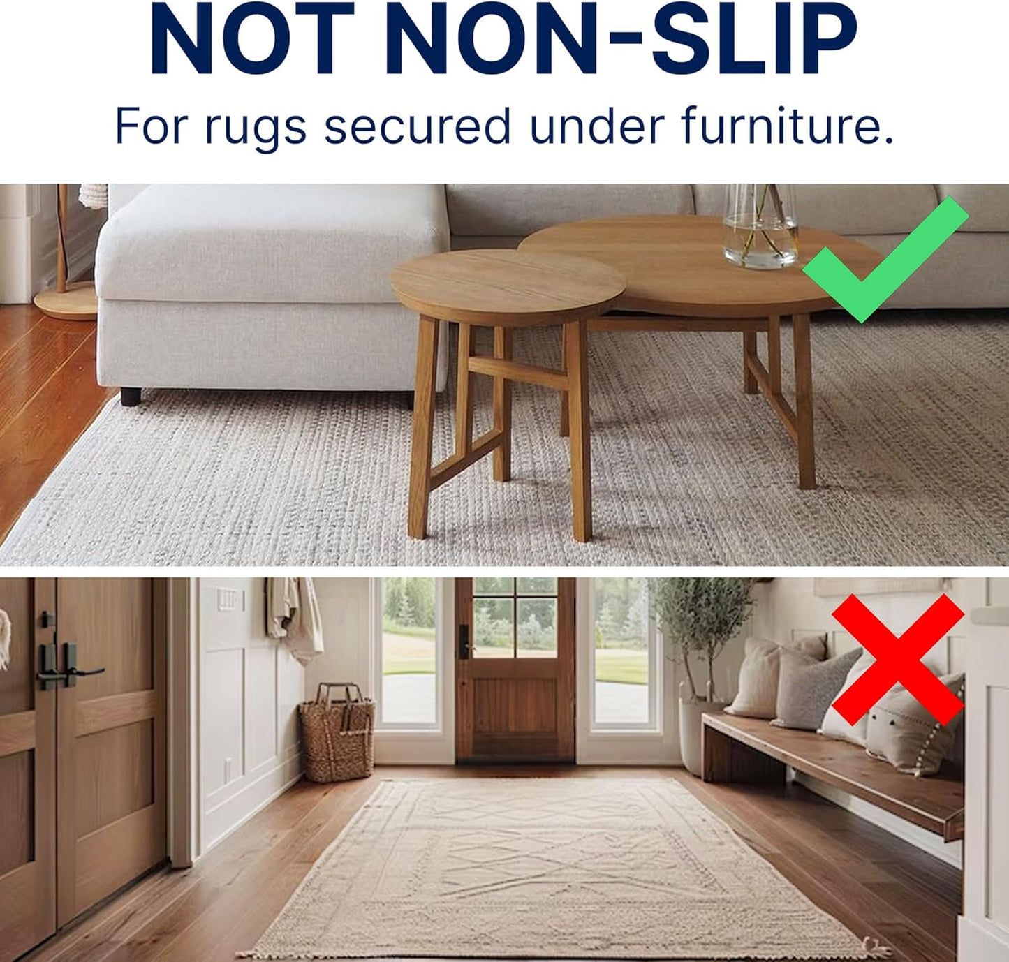 RUGPADUSA - Eco-Plush - 9'x11' - 3/8" Thick - 100% Felt - Extra Cushioned Rug Pad - Available in 3 Thicknesses, Many Custom Sizes