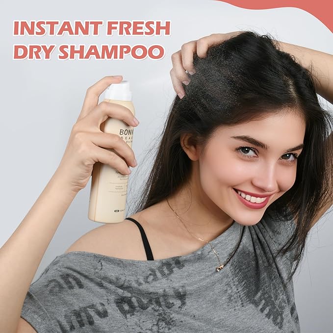 Lezero Instantly Refreshes Dry Shampoo, Waterless Shampoo Spray for Women, Quickly Volumizing, Absorbs Excess Hair Oil, Eliminate Odors, For All Hair Types, 5 fl oz