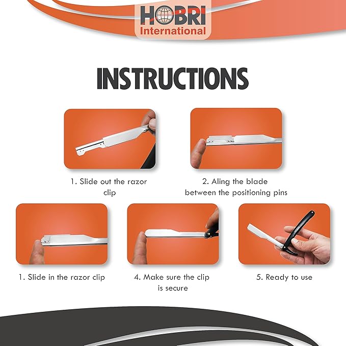 Professional Barber Straight Edge Razor with 10 Blades Men's Manual Shaver Salon Quality Razor