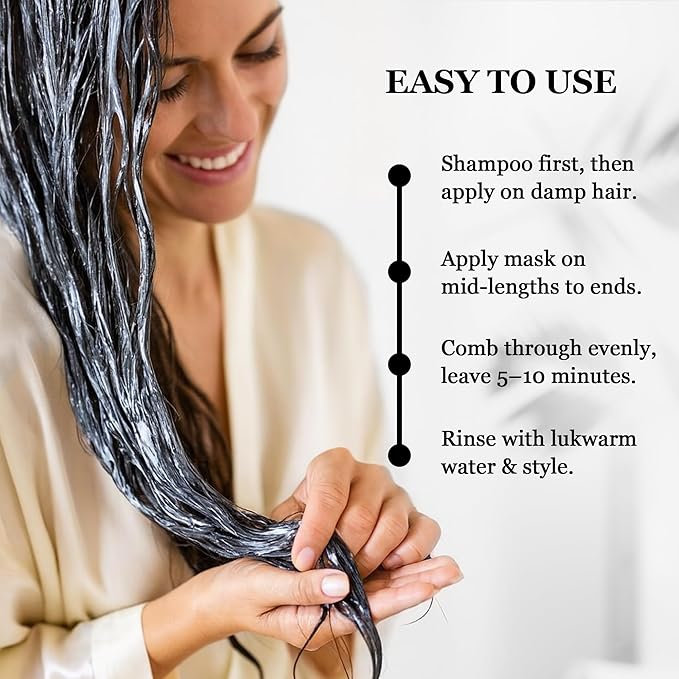 HerStyler Argan Oil Hair Mask - Repair Mask for Dry Damaged or Frizzy Hair - Conditioning and Moisturizing - 9.46 Fl. Oz.