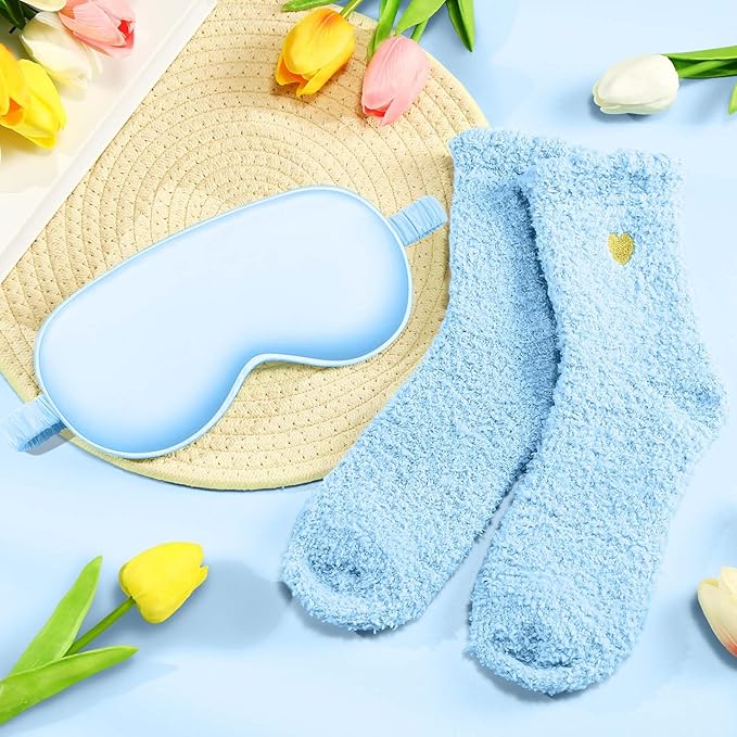 Happy Birthday Gifts for Women Mom Her Friend Sister Wife Grandma, Self Care Gifts Get Well Gifts Unique Relaxing Spa Gift Basket Set, Christmas Gifts for Women Mom Grandma (Blue)