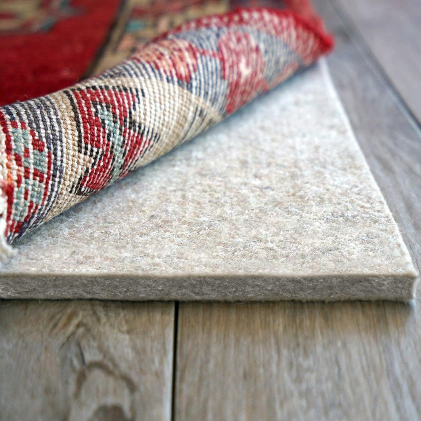 RUGPADUSA - Eco-Plush - 7'x11' - 1/2" Thick - 100% Felt - Luxurious Cushioned Rug Pad - Available in 3 Thicknesses, Many Custom Sizes