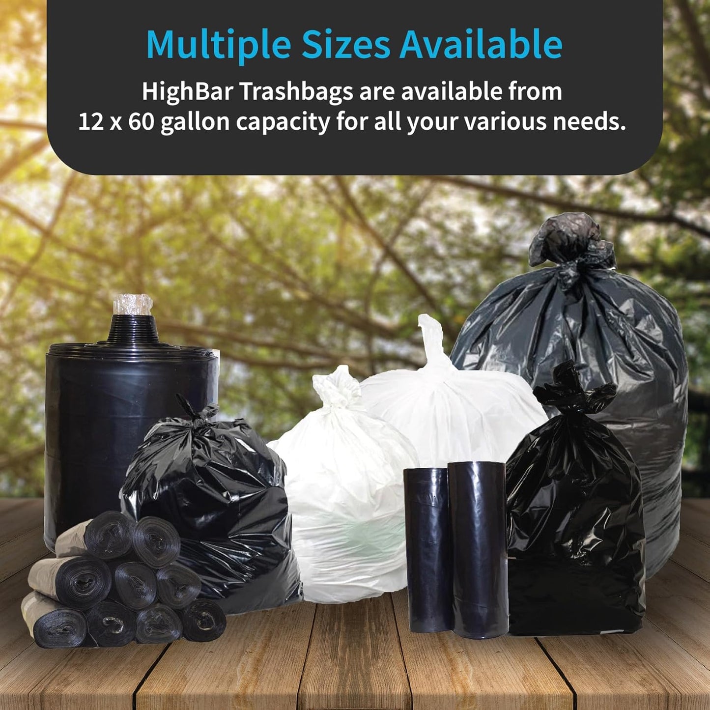 Home and Kitchen Durable Black Trash Bags, 12-16 Gallon, Strong and Puncture Proof Resins, 0.8 Mil Thick, Standard Wastebasket Size 23 x 31, Extra Tall, Office and Food Waste, 250 Count