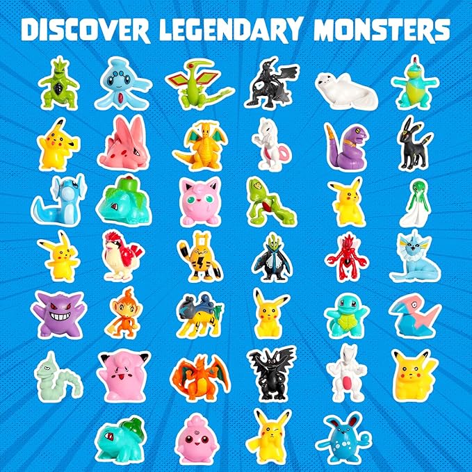 Poke Monster Bath Bomb for Kids with Surprise Toys Inside (Gift Set) - Large Bubble Bath Bombs for Boys & Girls - Skin-Safe, Made in USA, Birthday Gift & Boo Basket Stuffer by Two Sisters