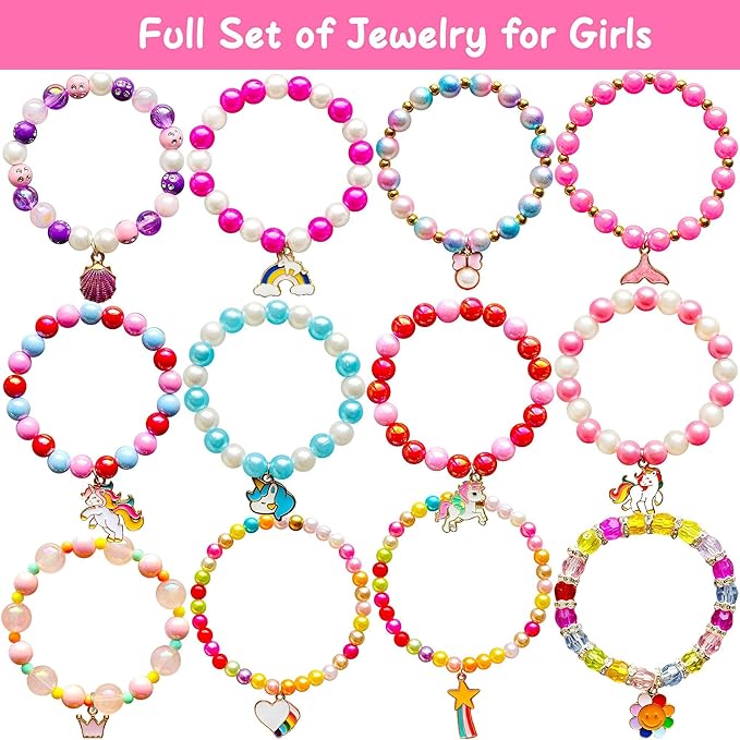 Unicorn Bath Bombs for Kids Girls 3 4 5 6 7 8 Years Old Birthday Gift for Girls Bath Bombs with Toys Surprise Jewelry Inside for Kids Toddler Girl Birthday Christmas Gifts Easter Basket Stuffers