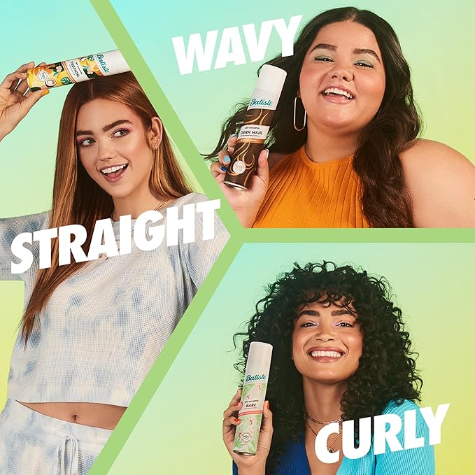 Batiste Dry Shampoo, Bare Fragrance, Refresh Hair and Absorb Oil Between Washes, Waterless Shampoo for Added Hair Texture and Body, 5.71 oz