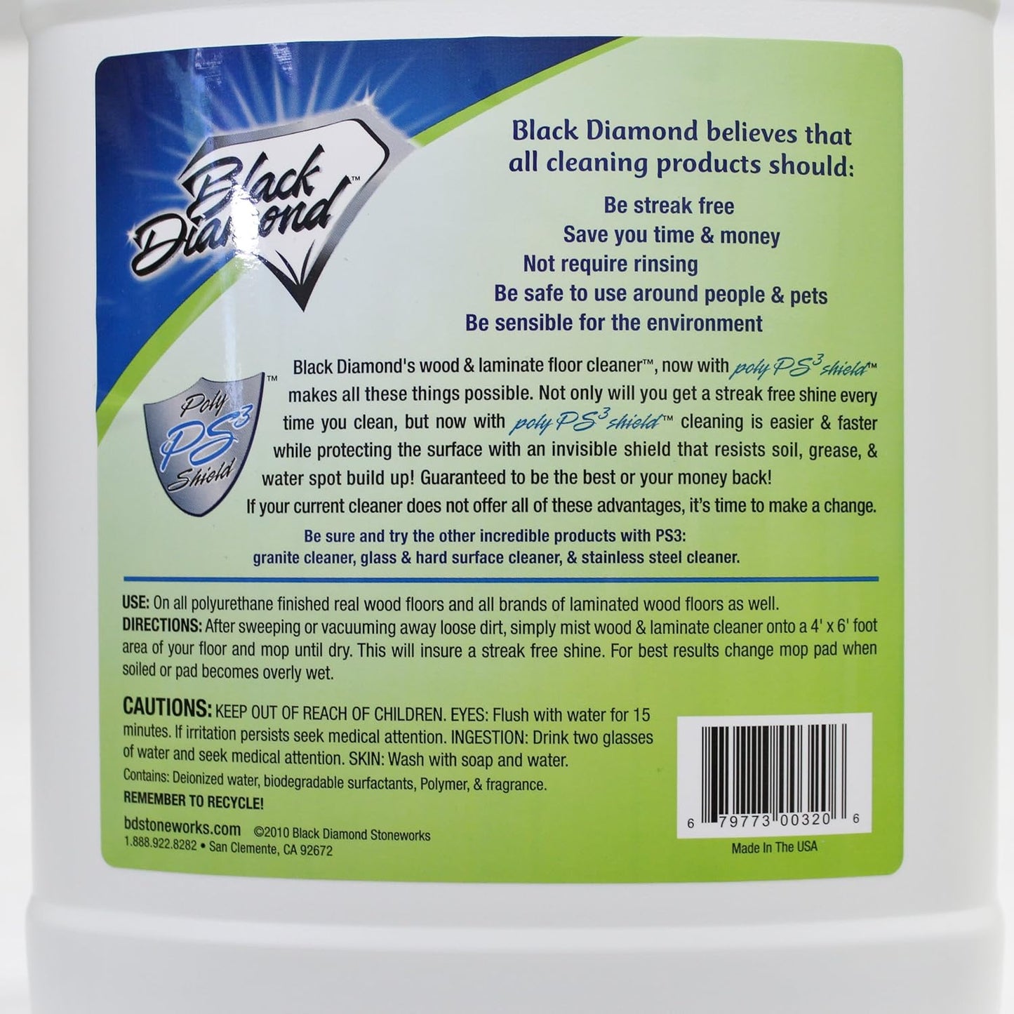 Black Diamond Stoneworks Wood & Laminate Floor Cleaner- Ready to Use Non-Toxic No-Rinse Formula - Safe for Vinyl, Wood, and Engineered Floors (512 Fl Oz)