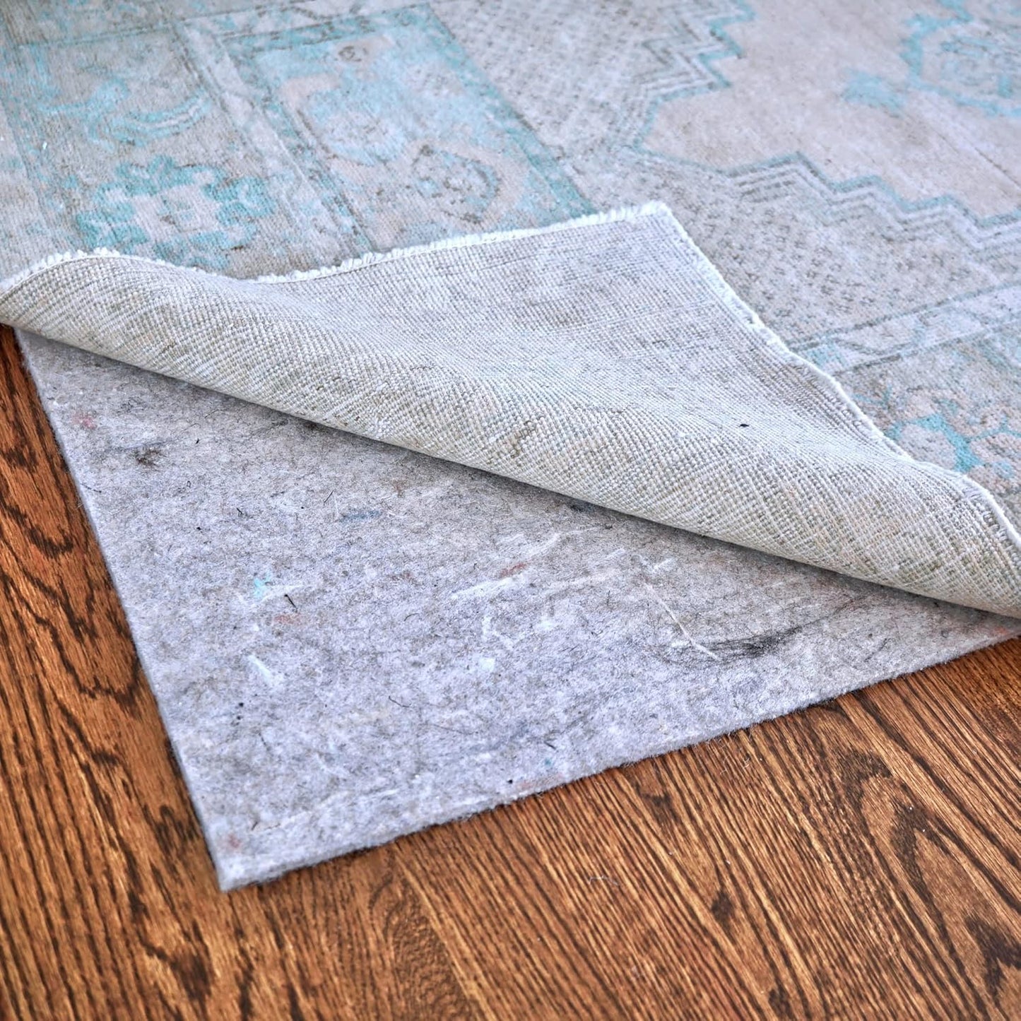 RUGPADUSA - Dual Surface - 5'x7' - 1/8" Thick - Felt + Rubber - Non-Slip Backing Rug Pad - Adds Low-Profile Comfort and Protection