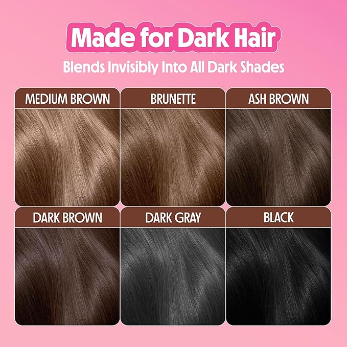Not Your Mother's Clean Freak Dark Hair Dry Shampoo Powder (2-Pack) - .85 oz Each - Non-Aerosol Powder Absorbs Oil and Refreshes Dark Hair Shades
