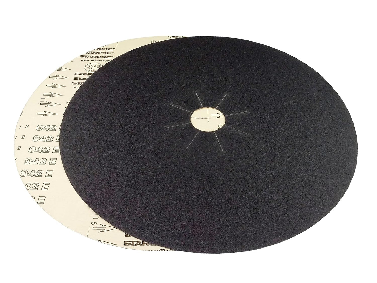 Starcke 16'' x 2'' Silicon Carbide Slotted Edger Floor Sanding Discs (10 Pack, 80 Grit)
