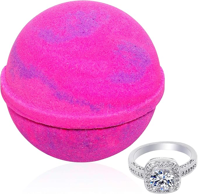 Bath Bomb with Ring Inside Love Potion Extra Large 10 oz. Made in USA (Ring Size Surprise)