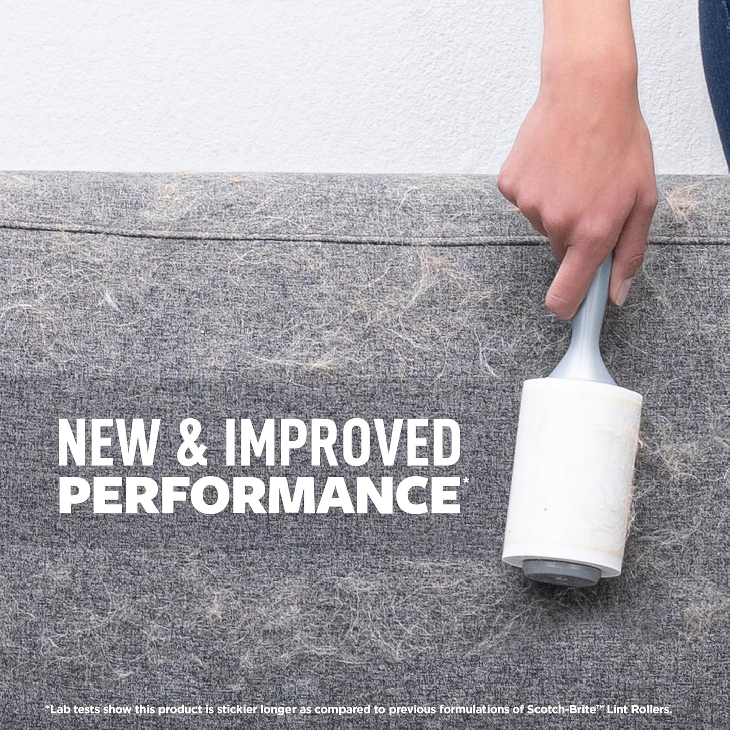 Scotch-Brite Pet Hair Pickup Extra Sticky Lint Roller, Designed for Removing Fur + Fluff on Couches, Clothes, Dog and Cat Beds, & More, 6 Pack, 420 Easy-Tear Adhesive Sheets Total