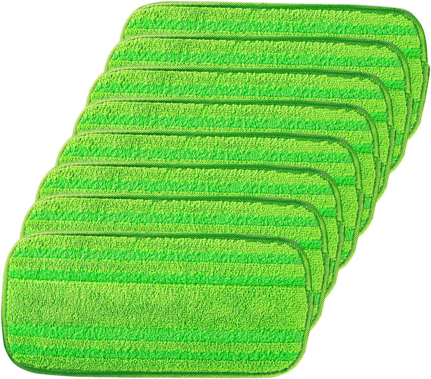 Orighty Reusable Mop Pads Compatible with Swiffer WetJet - Microfiber Pad Refill Machine Washable for Household Cleaning - Cleaning Floor Mop Head Pads Work Wet and Dry - Pack of 8