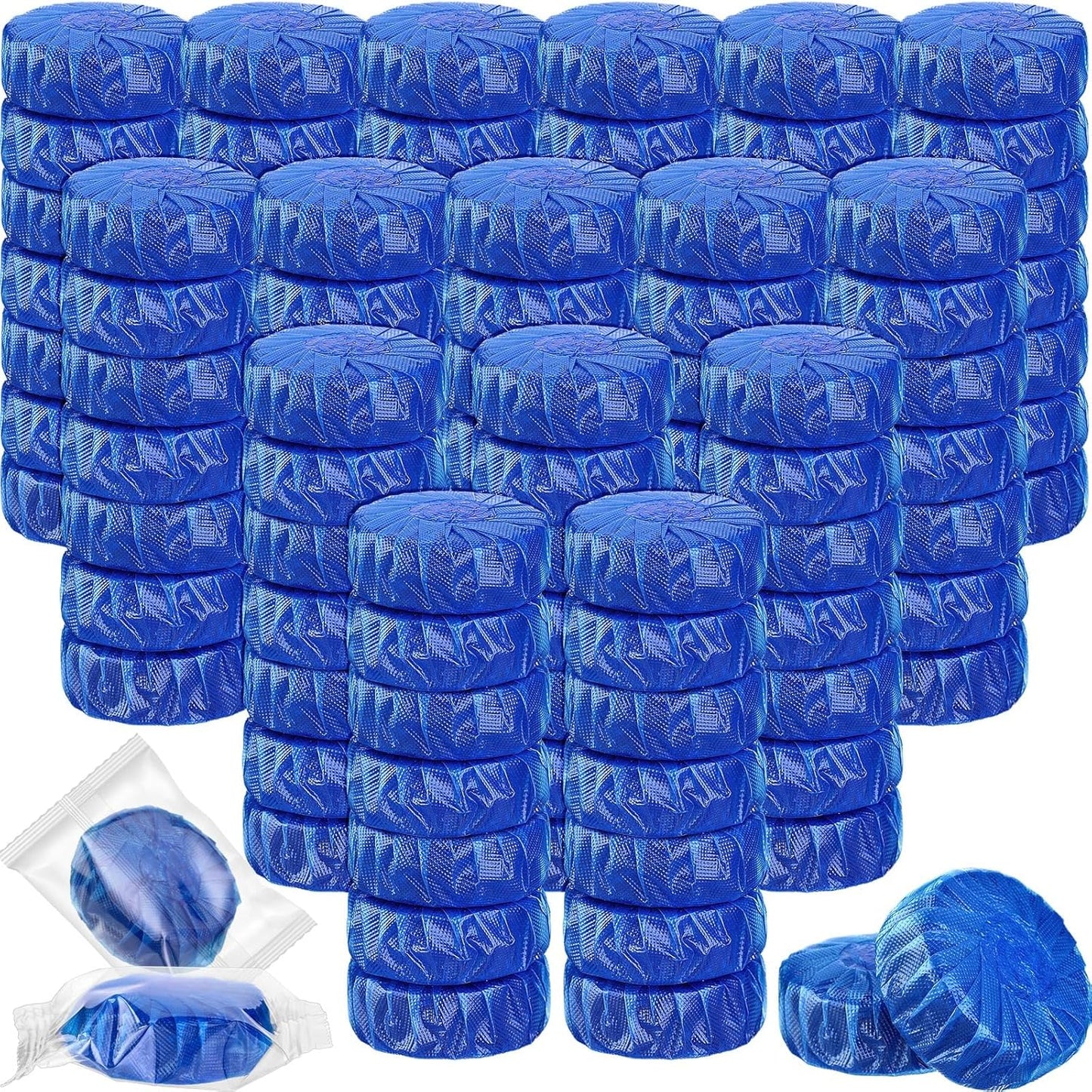 Qualirey 60 Pack Automatic Toilet Cleaner Tablets Toilet Bowl Long Lasting Bathroom Tank Tablets (Blue)